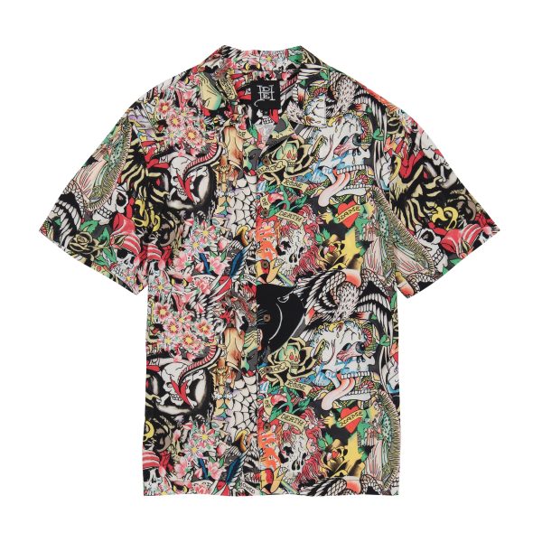 Tattoo Collage Camp Shirt