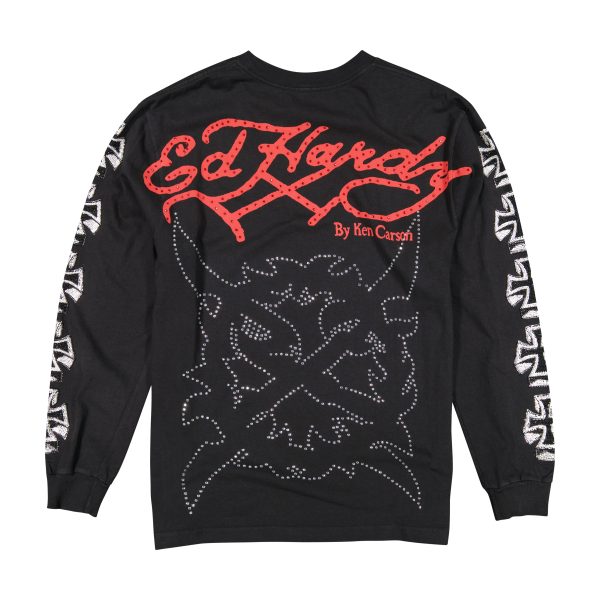 Chaos Rhinestone Ls Tee - Image 2