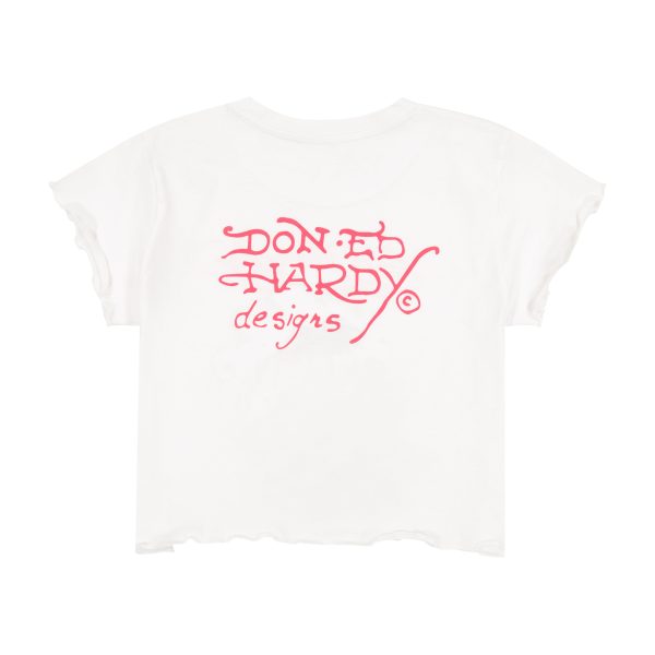 Tropical Scene Lettuce Edge Baby Tee - Image 3