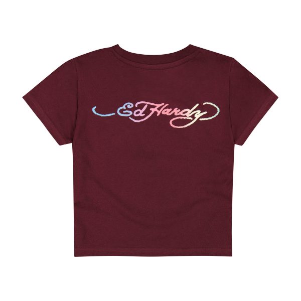 Pinup Rhinestone Baby Tee - Image 2