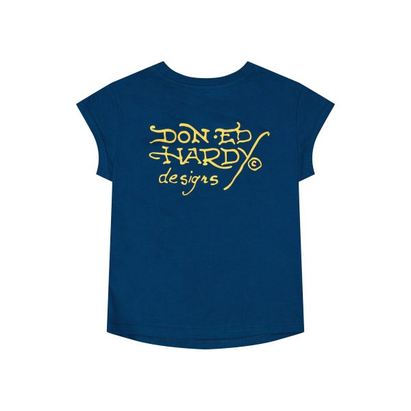 LKS Skull Rhinestone Cap Sleeve Tee - Image 2