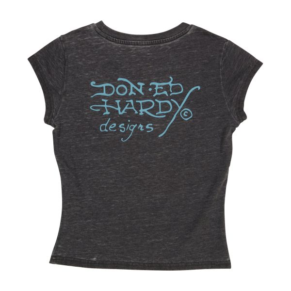 Mary Burnout Cap Sleeve Tee - Image 2