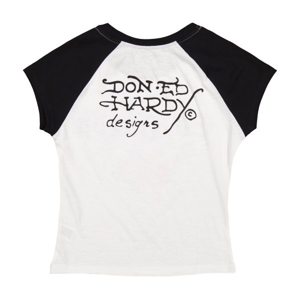 Heart Wings Raglan Cap Sleeve Tee - Image 3