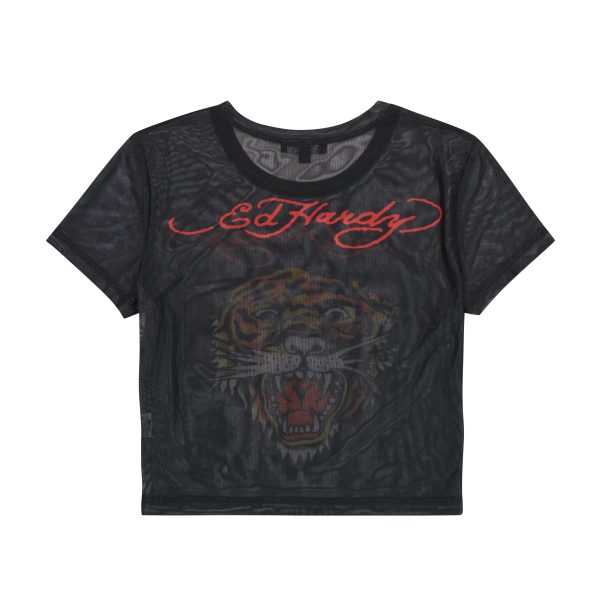 Mesh Tiger Head Baby Tee - Image 2