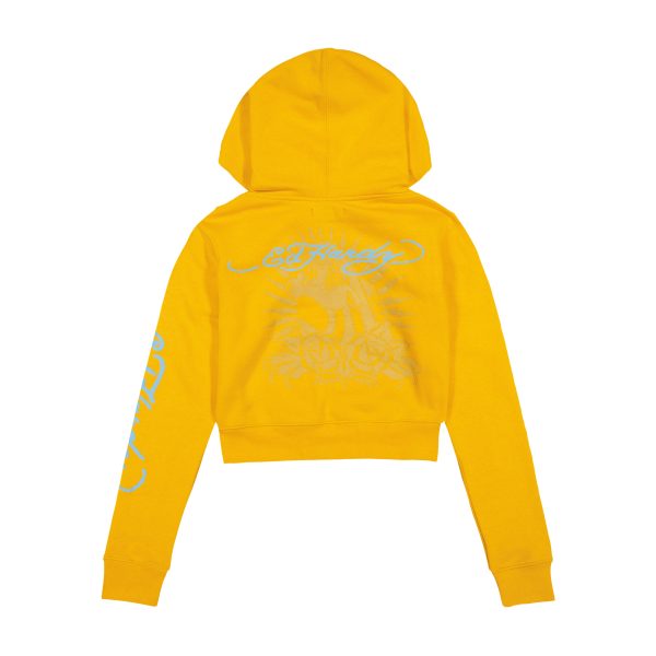 Butterflies Cropped Hoodie - Image 2