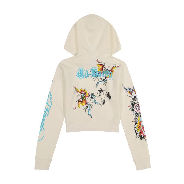 Butterfly Cropped Hoodie - Image 2