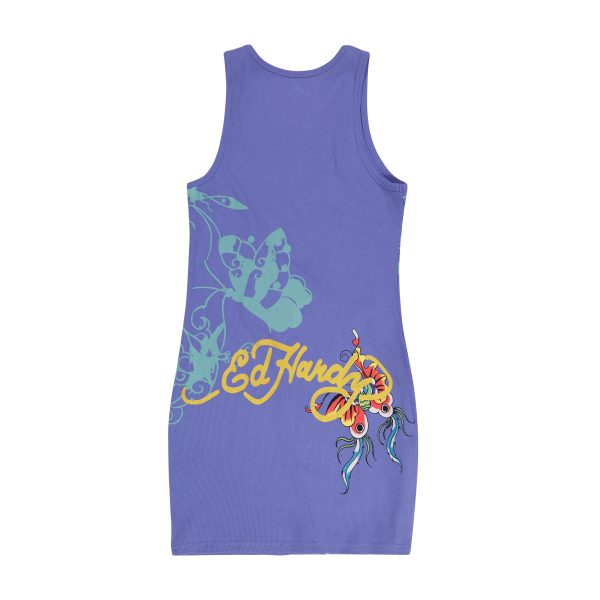 Butterflies Rib Tank Dress - Image 2
