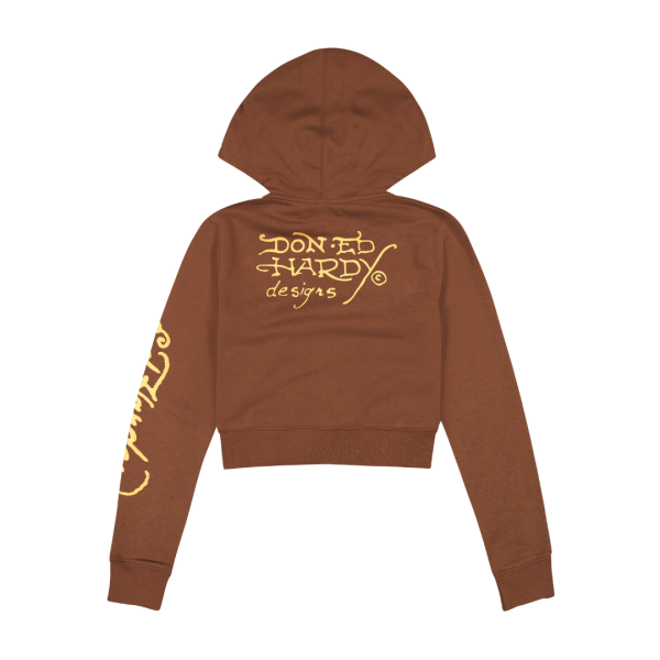 Koi Fish Cropped Hoodie - Image 2