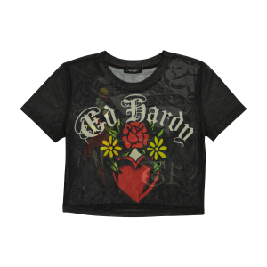 Heart Tiger Power Mesh Baby Tee